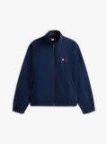 Blue Water Repellent Funnel Neck Jacket  Men