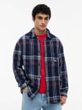 Multi Camasa Oversized Cu Textura Twill Si Carousi  Barbati