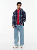 Multi Camasa Oversized Cu Textura Twill Si Carousi  Barbati