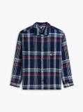 Multi Camasa Oversized Cu Textura Twill Si Carousi  Barbati