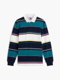 Multi Relaxed Fit Mixed Stripe Rugby Shirt  Men