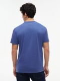 Blue Tricou Din Jersey Peached Si Logo Crest  Barbati