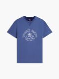 Blue Tricou Din Jersey Peached Si Logo Crest  Barbati