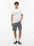 Alb Tricou Din Jersey Peached Si Logo Crest  Barbati