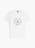 Alb Tricou Din Jersey Peached Si Logo Crest  Barbati