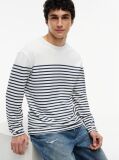 Multi Tricou Cu Maneci Lungi Si Dungi Cu Logo  Barbati