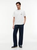 White Back Graphic Relaxed Jersey T-Shirt  Men