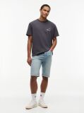 Gri Tricou Lejer Cu Textura Si Imprimeu Pe Spate  Barbati