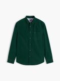 Green Regular Fit Button-Down Corduroy Shirt  Men