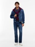 Denim Jacheta Trucker Din Denim Cu Croiala Lejera  Barbati
