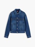 Denim Jacheta Trucker Din Denim Cu Croiala Lejera  Barbati