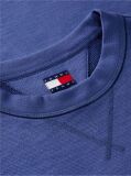 Blue Bluza De Trening Cu Guler Rotund Croiala Lejera Si Logo  Barbati