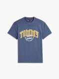 Blue T-Shirt Din Jerseu Cu Logo Varsity  Barbati