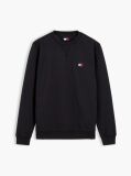 Negru Bluza De Trening Cu Guler Rotund  Fleece Si Steag  Barbati