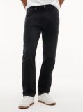 Denim Blugi Negri Ryan Cu Croiala Slim Dreapta  Barbati