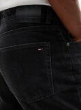 Denim Blugi Negri Ryan Cu Croiala Slim Dreapta  Barbati