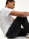 Denim Blugi Negri Ryan Cu Croiala Slim Dreapta  Barbati