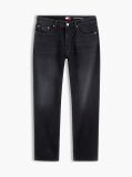 Denim Blugi Negri Ryan Cu Croiala Slim Dreapta  Barbati