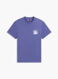 Blue T-Shirt Din Jerseu Cu Guler Rotund Si Logo  Barbati