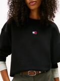 Negru Bluza Boxy Fit Cu Badge  Femei