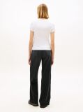 Alb Tricou Essential Slim Fit Cu Guler In V  Femei