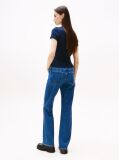 Blue TricouTommy Badge Ribbed Slim   Femei