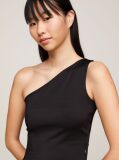 Black Asymmetrical Cropped Tank Top  Women
