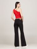 Red Asymmetrical Cropped Tank Top  Women