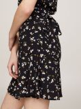 Multi Floral Print Self-Tie Wrap Mini Dress  Women