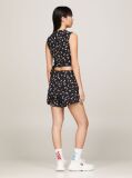 Multi Crop Top Cu Imprimeu Floral Si Volane  Femei