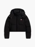 Negru Geaca Puffer Alaska Din Puff Cu Croiala Lejera  Femei