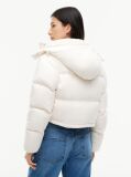 Alb Geaca Puffer Alaska Din Puff Cu Croiala Lejera  Femei