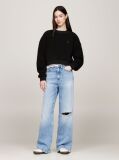 Black Teddy Fleece Oversized Sweatshirt  Women