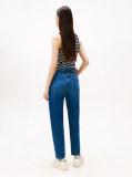 Denim Mom Jeans Tapered Cu Talie Ultra Inalta  Femei
