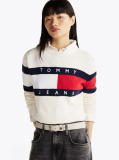 Multi Pulover Relaxat Colour-Blocked Cu Steag  Femei