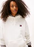 White Badge Boxy Fit Hoody  Women