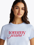 Blue Tricou Slim Cu Logo  Femei