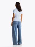 Blue Tricou Slim Cu Logo  Femei
