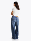 Alb Tricou Cropped Slim Cu Logo Script  Femei