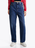 Denim Faded High Rise Slim Straight Jeans  Women
