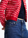 Denim Faded High Rise Slim Straight Jeans  Women