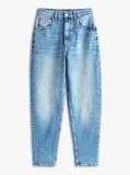 Denim Jeansi Mom Conici Cu Talie Ultra Inalta  Femei