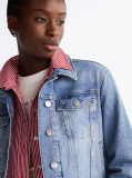 Denim Jacheta Slim Trucker Din Denim  Femei