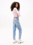 Denim Blugi Mom Tapered Cu Talie Ultra Inalta  Femei