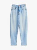 Denim Blugi Mom Tapered Cu Talie Ultra Inalta  Femei