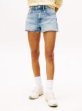 Denim Pantaloni Scurti Slim Din Jeansi Cu Detalii De Tip Patchwork  Femei