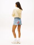 Denim Pantaloni Scurti Slim Din Jeansi Cu Detalii De Tip Patchwork  Femei