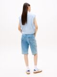 Multi Cropped Cap Sleeve Poplin Shirt  Women