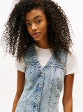 Denim Rochie Slim Mini Din Denim Cu Decolteu In V  Femei
