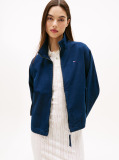 Blue Zip-Thru Collared Jacket  Women